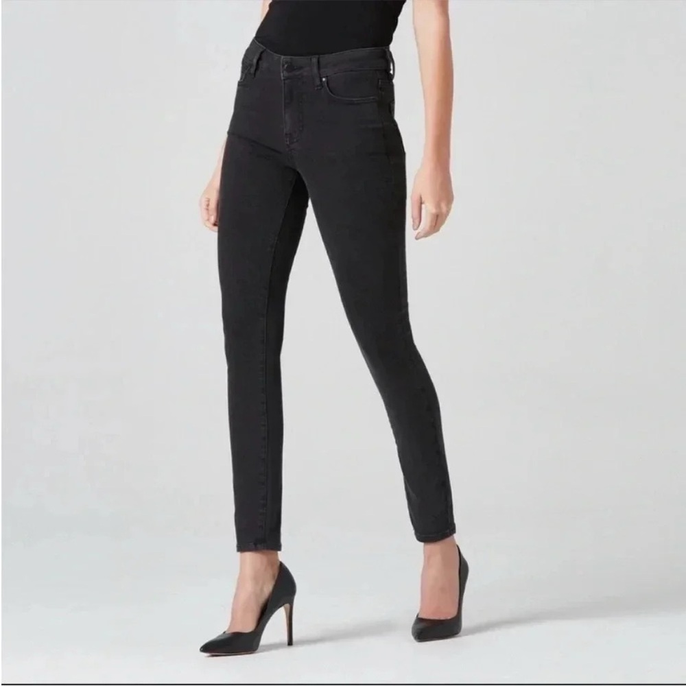 DSTLD Black High Rise Skinny Denim Jeans Size 30 x 28 Grunge‎ Whimsigoth Punk